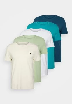 Pier One 5 PackT-Shirt BasicWhite/Blue/Stone Uomo T-shirt E Polo PI922O0TV-A13 -Pier One 00fec76a23194020b0f0894c5c8fb3e1