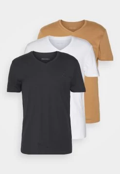 Pier One V Neck Bird Tonal 3 PackT-Shirt BasicLight Brown/White/Dark Blue Uomo T-shirt E Polo PI922O0XL-O11 17 Pier One V Neck Bird Tonal 3 PackT-Shirt BasicLight Brown/White/Dark Blue Uomo T-shirt E Polo PI922O0XL-O11 -Pier One 0432cd1a25834e40a531c5cea7b3b6cc