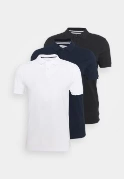 Pier One 3 PackPoloBlack/Dark Blue/White Uomo T-shirt E Polo PI922P05T-Q11 -Pier One 07cf99c8248048ac91837e46ad87ad09