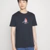 Pier One T-Shirt Con StampaDark Blue Uomo T-shirt E Polo PI922O0YB-K11