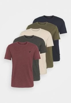 Pier One 5 PackT-Shirt BasicDark Grey/Dark Blue/Olive Uomo T-shirt E Polo PI922O0TV-C12 -Pier One 0f912bddd05048f8b5cda3d15e55e149