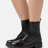 Pier One Leather Stivaletti Con PlateauBlack Donna Stivaletti PI911N09R-Q11 -Pier One 17f29be53f094c73b8156725e797edde