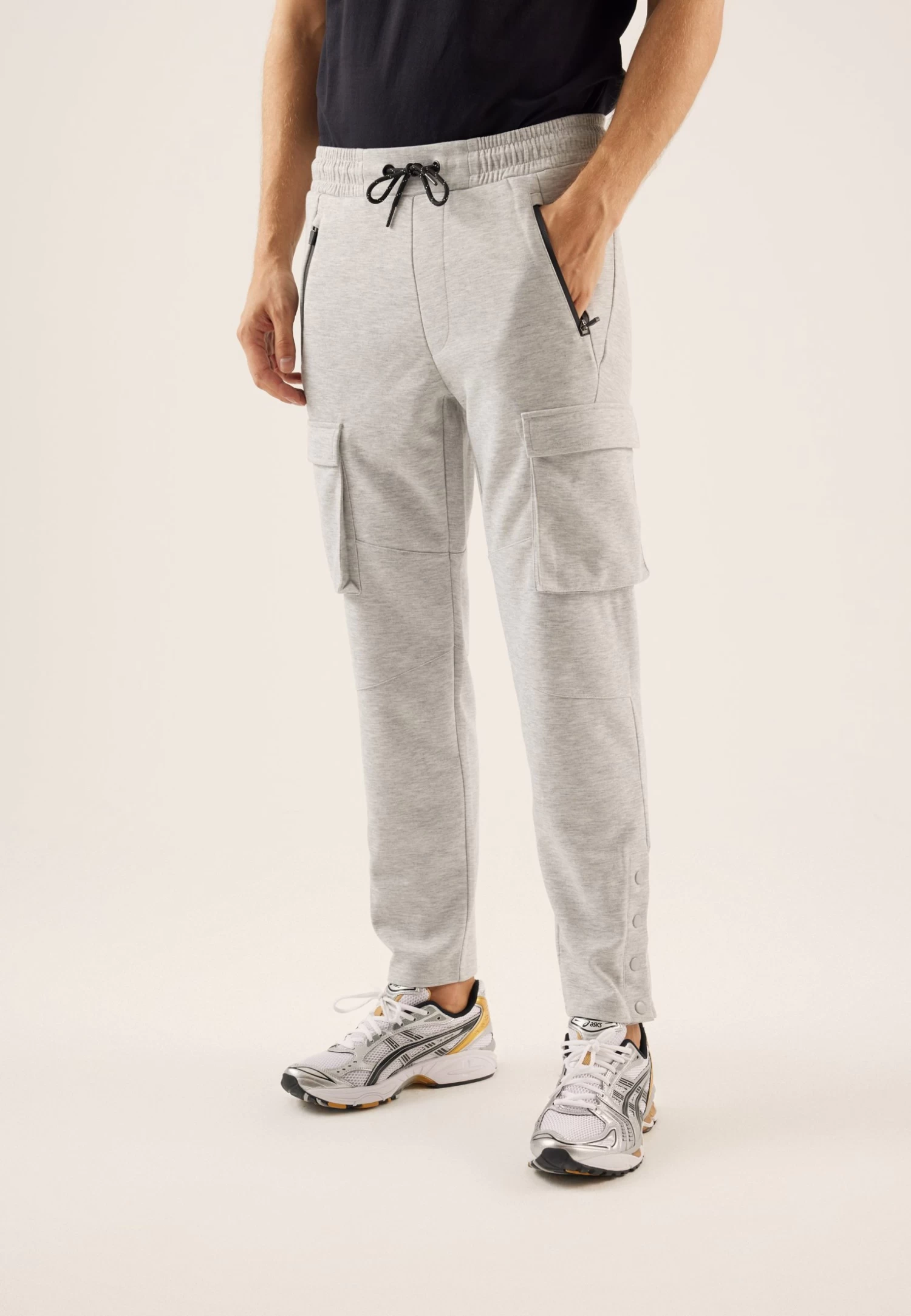 Pier One Pantaloni SportiviMottled Light Grey Uomo Pantaloni PI922E05P-C11 3 Pier One Pantaloni SportiviMottled Light Grey Uomo Pantaloni PI922E05P-C11