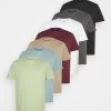 Pier One 7 PackT-Shirt BasicBlack /Green /Bordeaux Uomo T-shirt E Polo PI922O0PY-Q15 -Pier One 21887bf1d6ec441db354ecf20efd812d