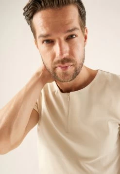 Pier One T-Shirt BasicOff-White Uomo T-shirt E Polo PI922O0YJ-A11 -Pier One 268e231a57f94050a06b17bfad844e53