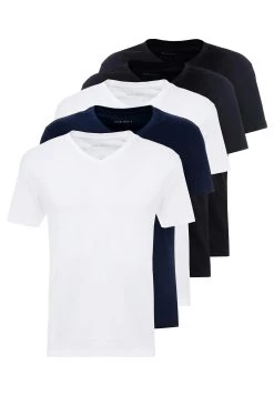 Pier One 5 PackT-Shirt BasicWhite/Blue/Black Uomo T-shirt E Polo PI922O0GS-A12 -Pier One 2819a515ceaa41a7b996144dea7390c3