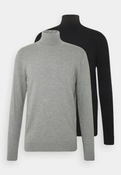 Pier One 2 PackBasic TurtleneckMaglioneBlack/Mottled Light Grey Uomo Maglieria PI922Q06B-Q14 19 Pier One 2 PackBasic TurtleneckMaglioneBlack/Mottled Light Grey Uomo Maglieria PI922Q06B-Q14 -Pier One 2df07891f3cf443da67ee4c7a11ee632