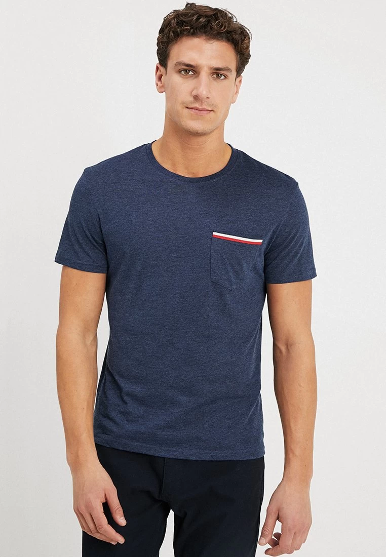 Pier One T-Shirt BasicMottled Dark Blue Uomo T-shirt E Polo PI922O05G-K11 3 Pier One T-Shirt BasicMottled Dark Blue Uomo T-shirt E Polo PI922O05G-K11