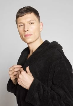 Pier One Accappatoio - Black -Pier One 46ddd89e67e647d9a552c22e74d82b35