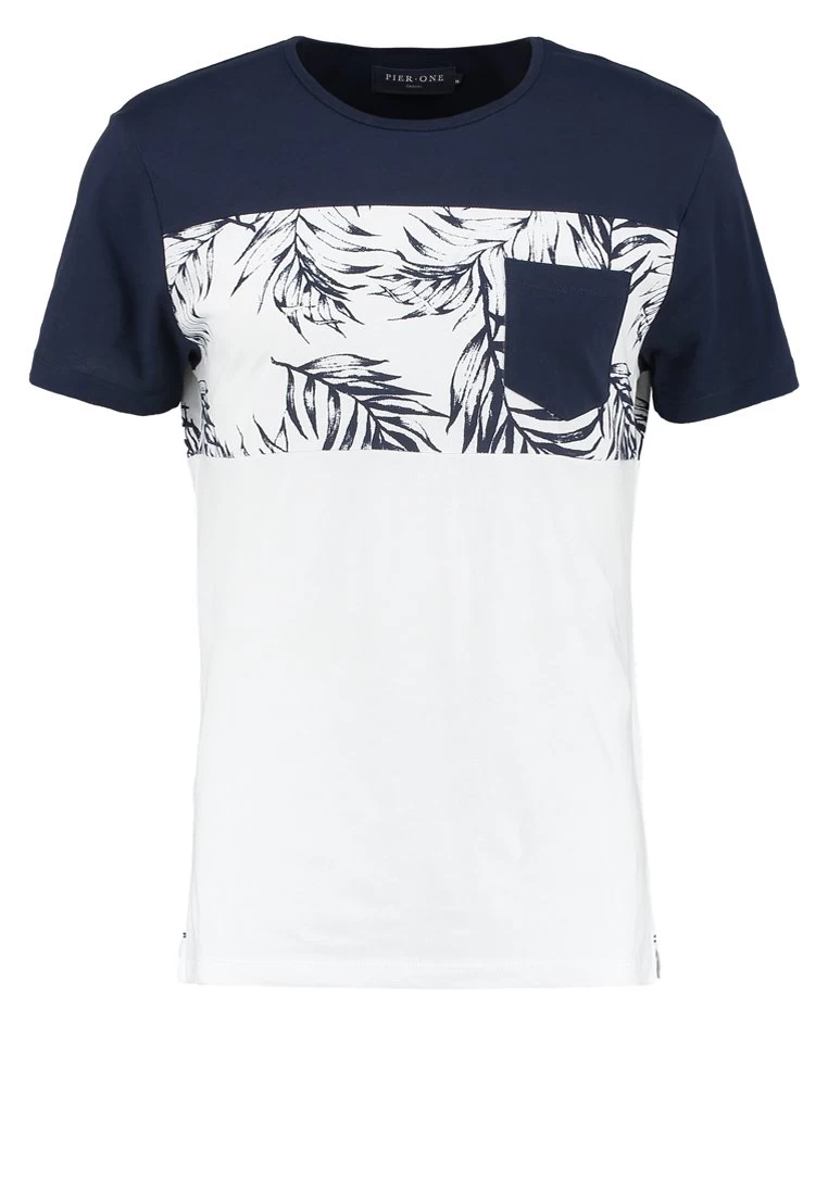 Pier One T-Shirt Con StampaNavy/White Uomo T-shirt E Polo PI922OA3B-K11 7 Pier One T-Shirt Con StampaNavy/White Uomo T-shirt E Polo PI922OA3B-K11 - immagine 5
