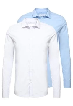 Pier One 2 PackCamicia EleganteWhite/Light Blue Uomo Completi E Cravatte PI922D05K-A11 -Pier One 4b52fa03446946f6b2cc1994aeb765da
