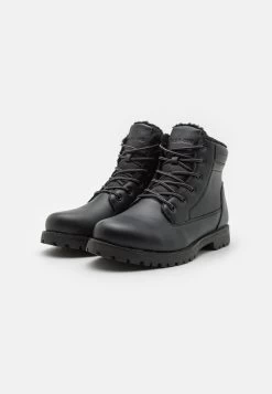 Pier One LeatherStivaletti StringatiBlack Uomo Stivaletti/Stivali PI912K0B3-Q11 -Pier One 52def3be029846d5a5b60411c8092021