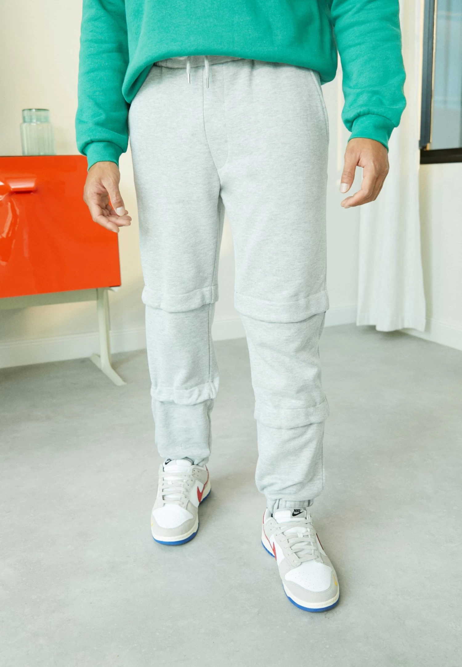 Pier One Pantaloni SportiviMottled Light Grey Uomo Pantaloni PI922E04R-C11 3 Pier One Pantaloni SportiviMottled Light Grey Uomo Pantaloni PI922E04R-C11