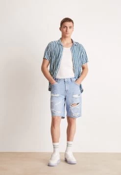 Pier One Shorts Di JeansBlue Denim Uomo Jeans PI922F05E-K12 -Pier One 6072e3c0034848dc9d37d2aa2b9a7224