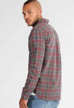 Pier One Camicia - Grey/Coral -Pier One 62192d2e542d4a69a08273483006118b