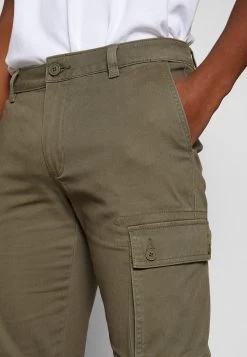 Pier One 2 Pack - Pantaloni Cargo - Olive/Black -Pier One 79def8b054e64295a0ad194fc0ed1613