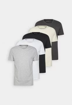 Pier One 5 PackT-Shirt BasicWhite/Off-White/Light Grey/Beige/Black Uomo T-shirt E Polo PI922O0GY-A14 -Pier One 7bf5e8f476e84e10a6f18ffb93b5ff4c