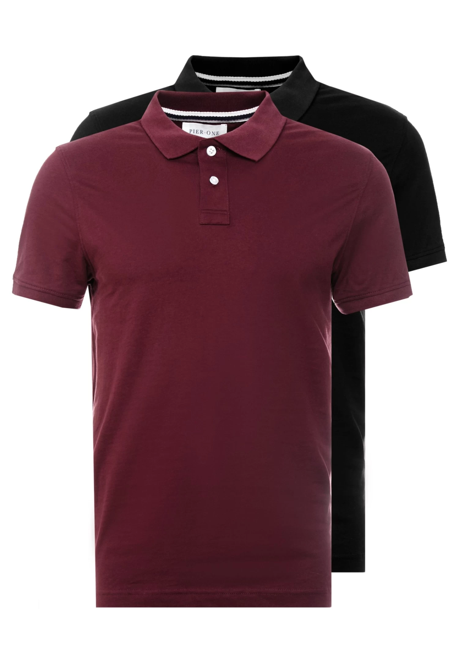 Pier One 2 PackPoloBordeaux/Black Uomo T-shirt E Polo PI922P04J-G11 3 Pier One 2 PackPoloBordeaux/Black Uomo T-shirt E Polo PI922P04J-G11