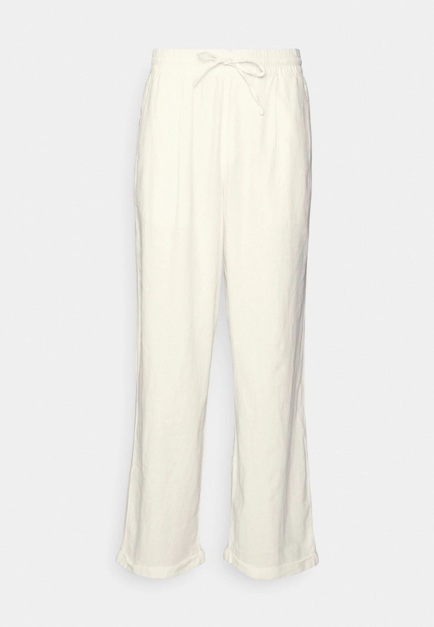 Pier One Drawcord Trousers Linen Blend - Pantaloni - White 7 Pier One Drawcord Trousers Linen Blend - Pantaloni - White - immagine 5
