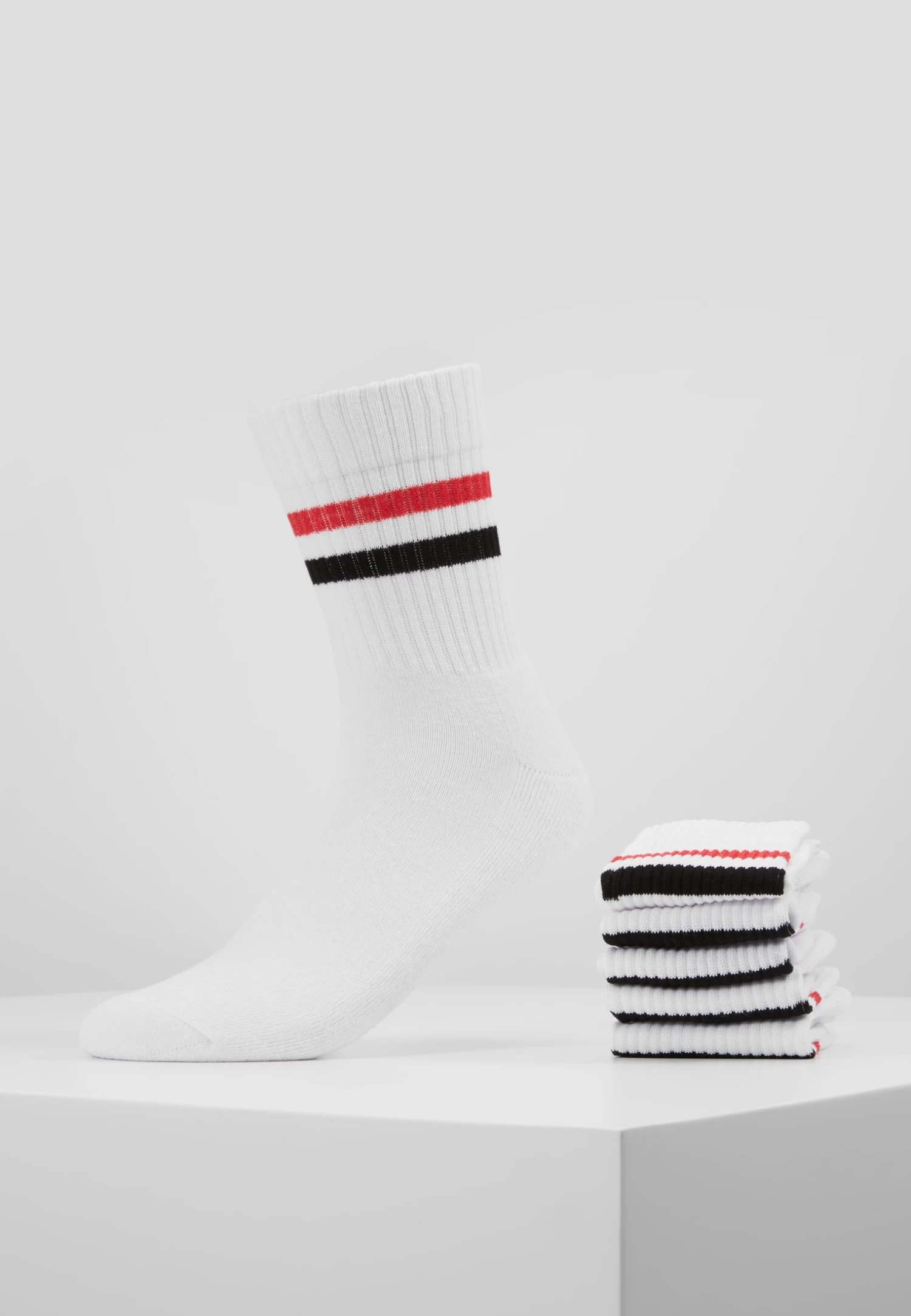 Pier One 5 Pack - Calze - White/Red/Black 3 Pier One 5 Pack - Calze - White/Red/Black