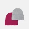 Pier One Unisex 2 Pack - Berretto - Red/Grey -Pier One 974eebccedc348d4971691706216c905
