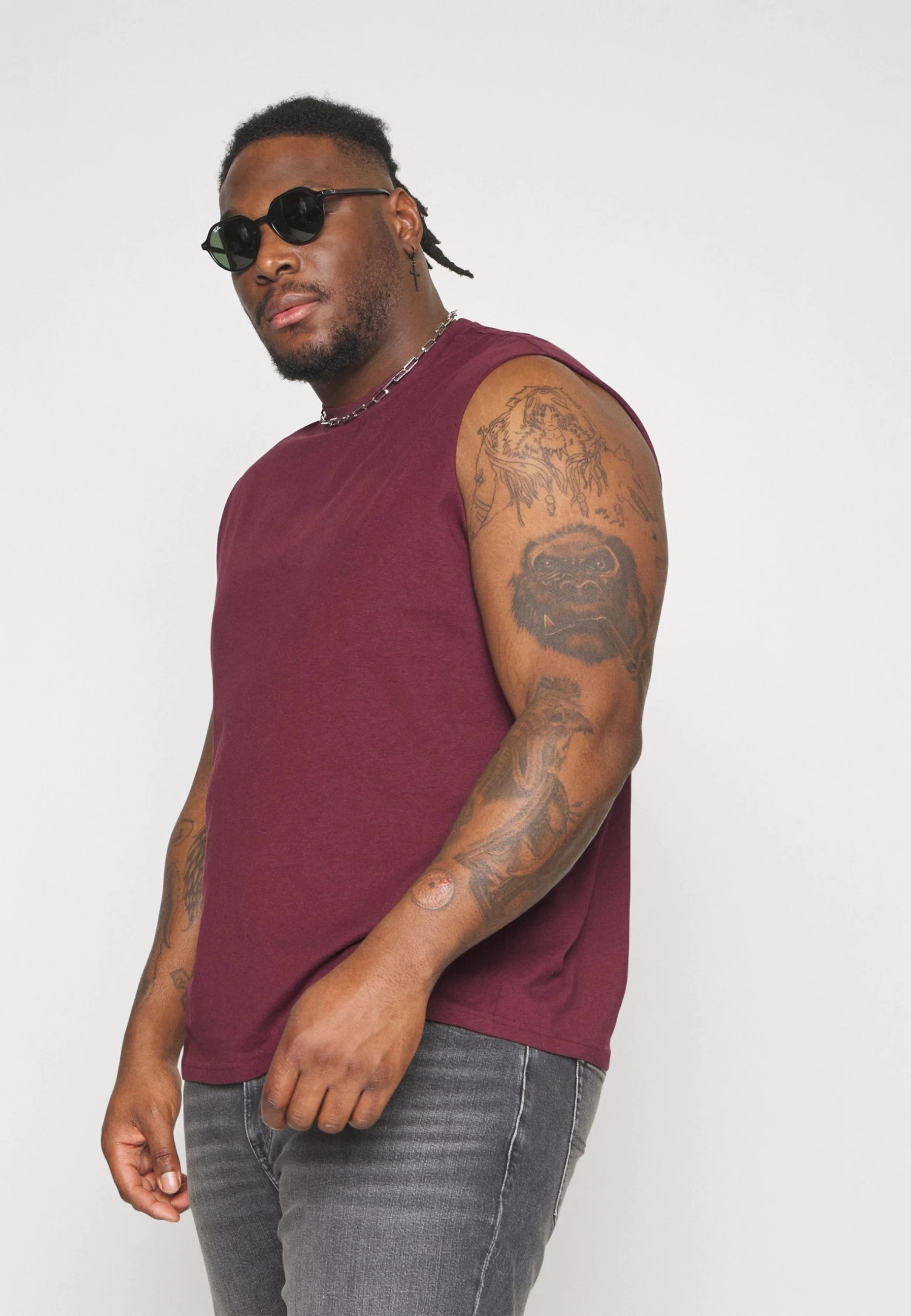 Pier One 2 Pack TopBlack/Bordeaux Uomo T-shirt E Polo PI922O0Y1-Q11 7 Pier One 2 Pack TopBlack/Bordeaux Uomo T-shirt E Polo PI922O0Y1-Q11 - immagine 5