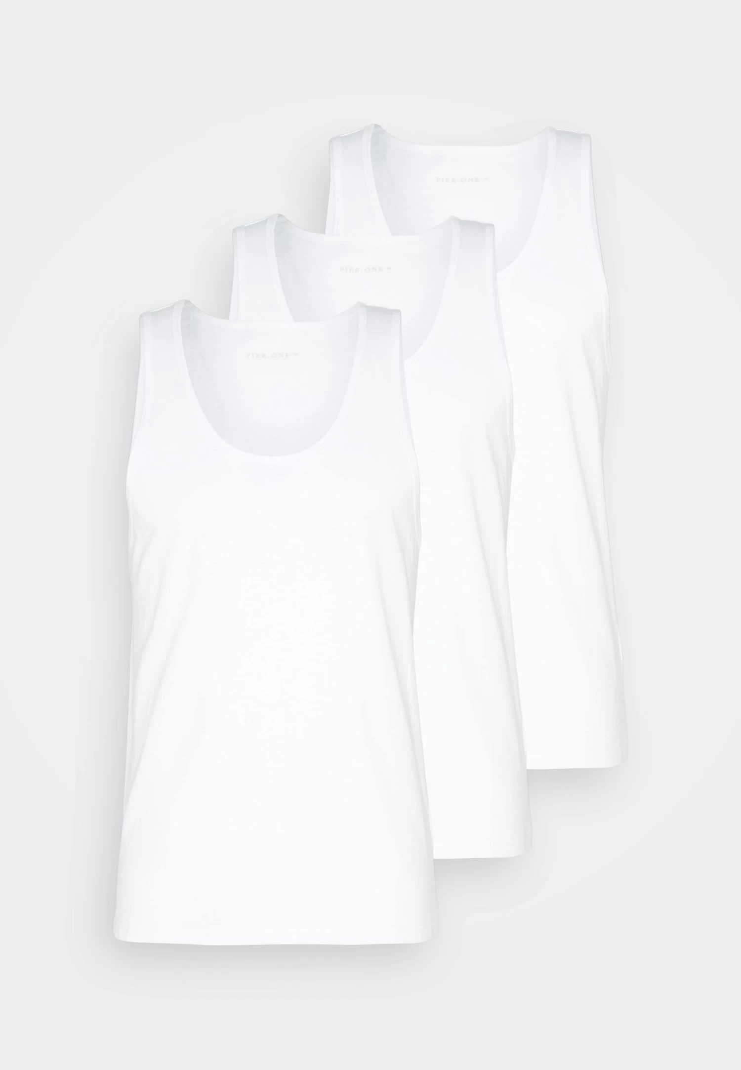 Pier One 3 PackTopWhite Uomo T-shirt E Polo PI922O0X4-A11 7 Pier One 3 PackTopWhite Uomo T-shirt E Polo PI922O0X4-A11 - immagine 5