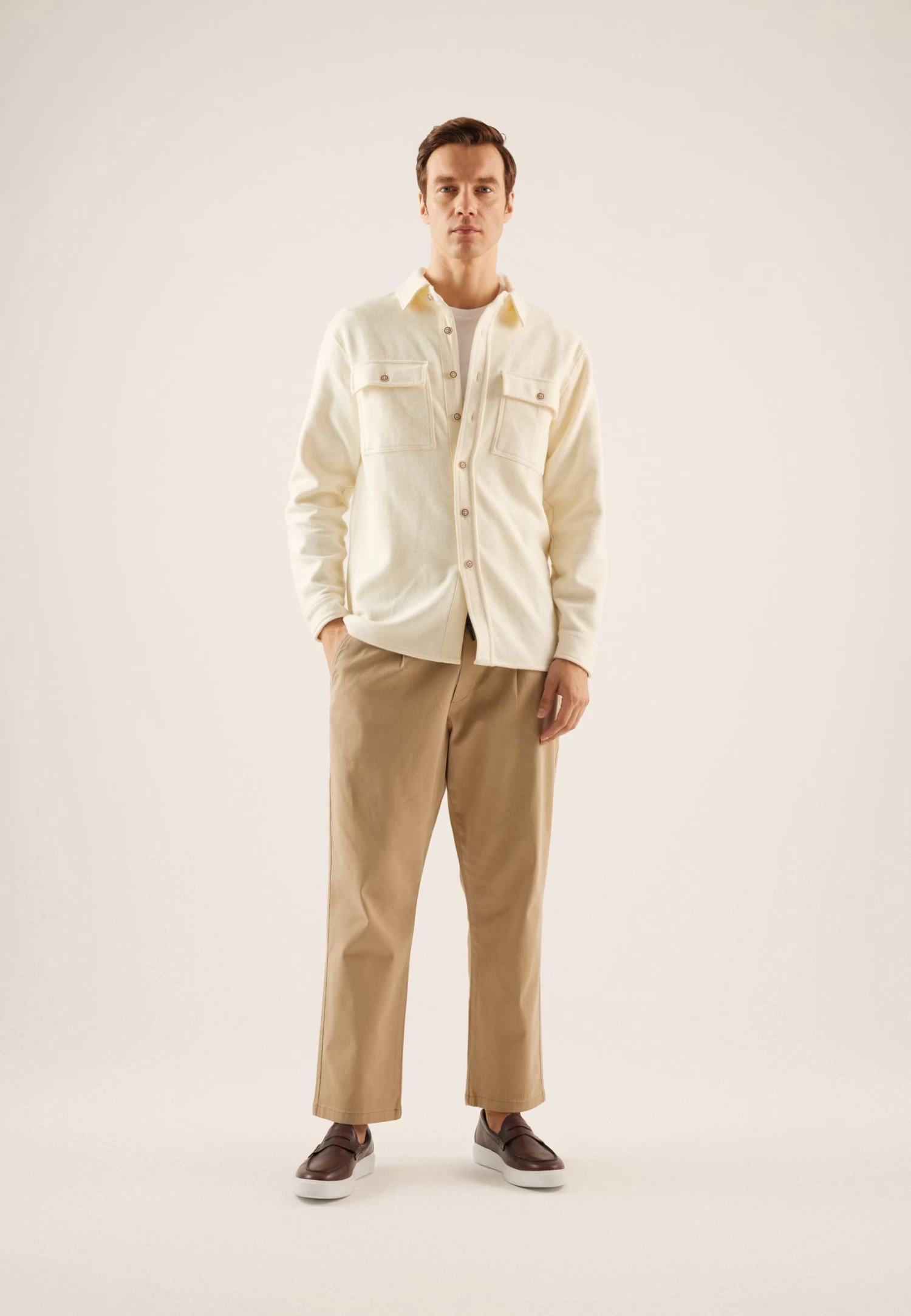 Pier One CamiciaOff White Uomo Camicie PI922D0ES-A11 4 Pier One CamiciaOff White Uomo Camicie PI922D0ES-A11 - immagine 2