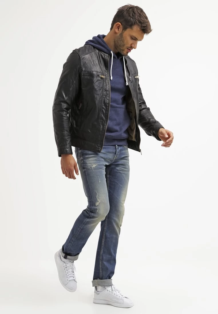 Pier One Felpa Con CappuccioDark Blue Melange Uomo Maglieria E Felpe PI922SA08-K12 4 Pier One Felpa Con CappuccioDark Blue Melange Uomo Maglieria E Felpe PI922SA08-K12 - immagine 2