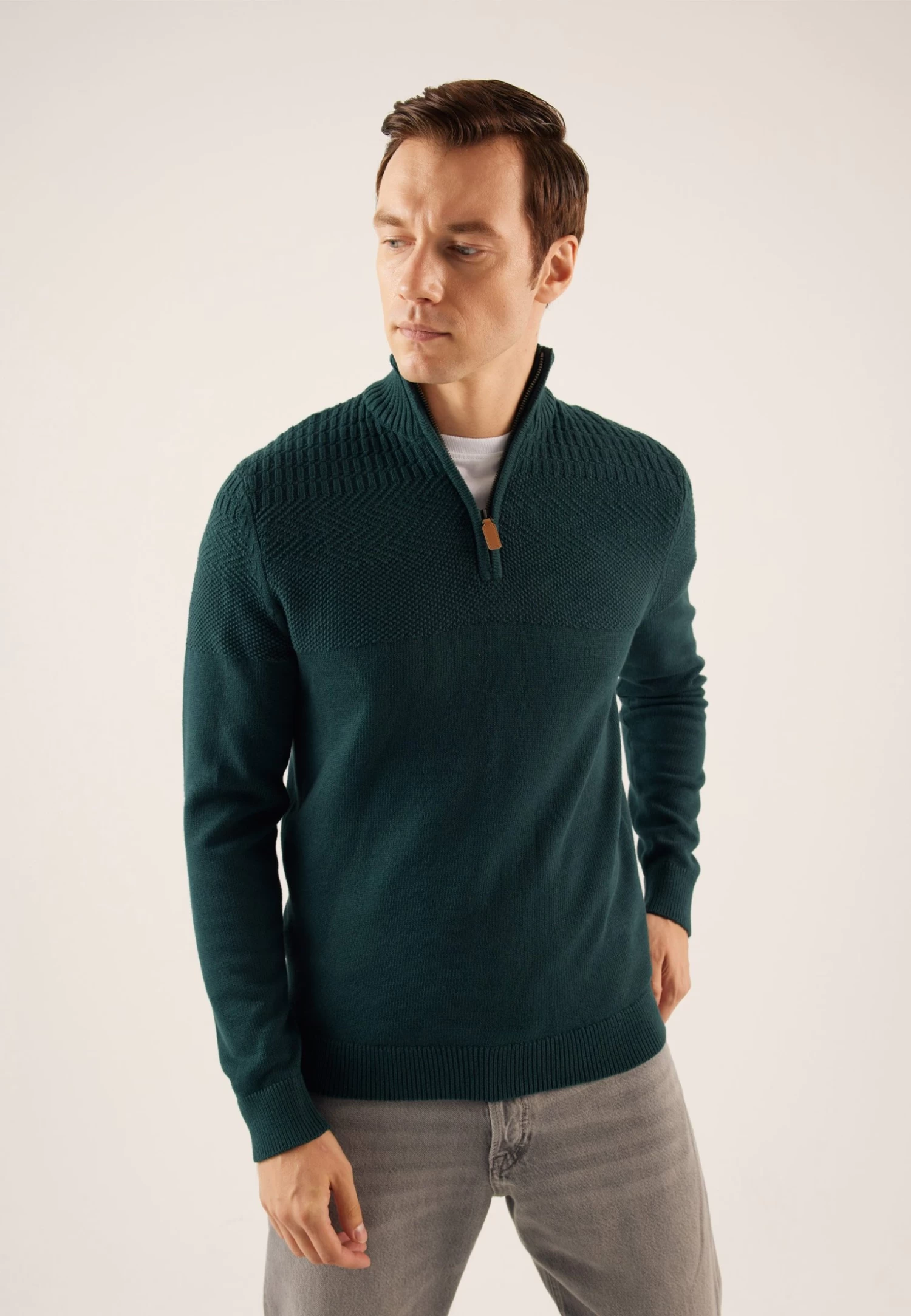 Pier One MaglioneDark Green Uomo Maglieria PI922Q029-M11 3 Pier One MaglioneDark Green Uomo Maglieria PI922Q029-M11