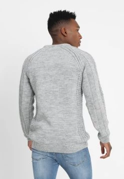 Pier One MaglioneMottled Light Grey Uomo Maglieria PI922Q07X-C11 -Pier One a6d6b24f1bb544bcaa14fdcbd6292ca8