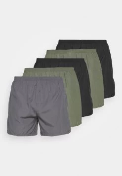 Pier One 5 Pack - Boxer- Black/Khaki/Dark Grey -Pier One aabf1b6cd2d84a338064454393e5f372