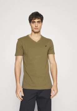Pier One V Neck Bird Tonal 3 PackT-Shirt BasicWhite/Dark Green/Black Uomo T-shirt E Polo PI922O0XL-A11 -Pier One b05f497ad835452c8b8e320e7832a6fe