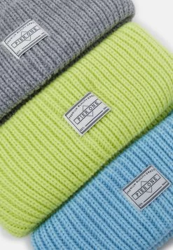 Pier One Unisex 3 PackBerrettoGrey, Neon Green, Light Blue Uomo Cappellie Berretti PI954P009-C11 -Pier One b7e517f5f9984a9f84a01c2fea84a466