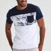 Pier One T-Shirt Con StampaNavy/White Uomo T-shirt E Polo PI922OA3B-K11 -Pier One c3d097dd28194ed8a0ef4ff710602608