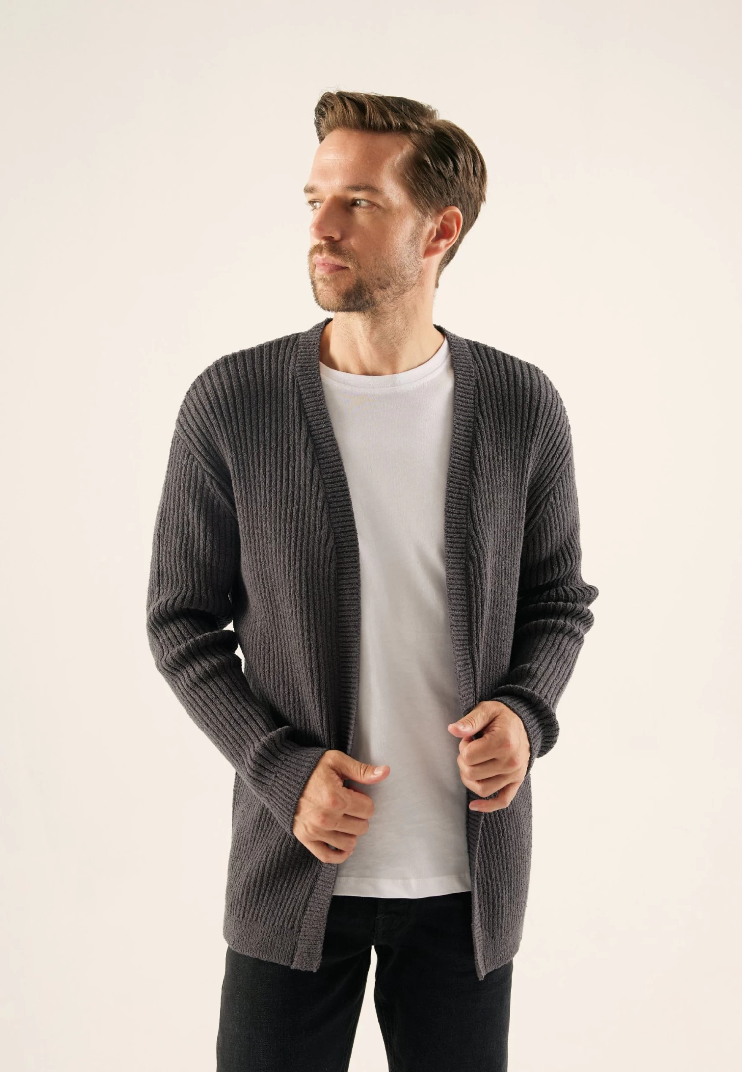 Pier One CardiganAnthracite Uomo Maglieria PI922Q0BV-Q11 3 Pier One CardiganAnthracite Uomo Maglieria PI922Q0BV-Q11