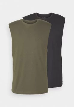 Pier One 2 PackTopBlack/Khaki Uomo T-shirt E Polo PI922O0XM-Q11 -Pier One c754ddb9346549e8894dba6be226fca9