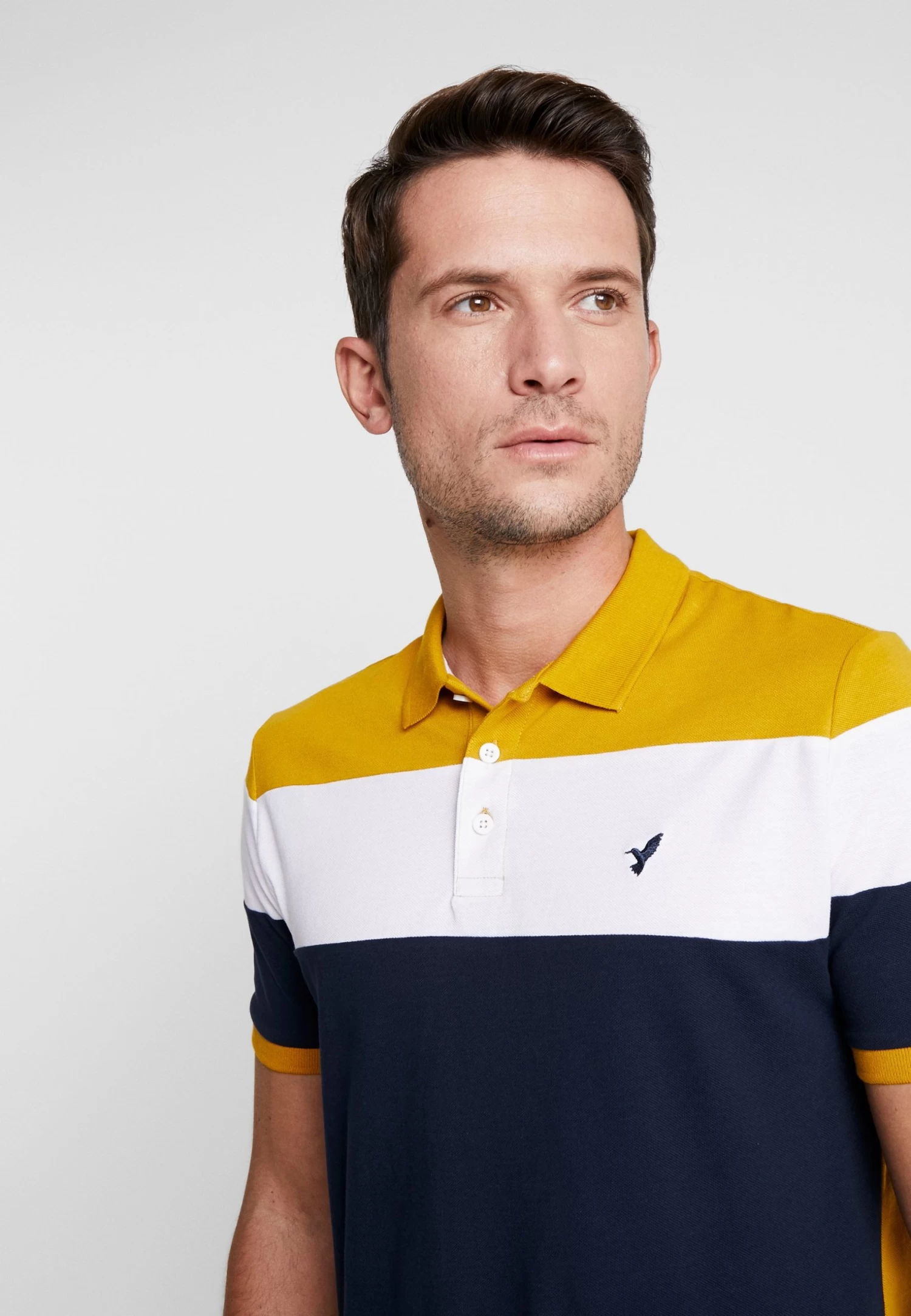 Pier One Polo - Dark Blue/Mustard 6 Pier One Polo - Dark Blue/Mustard - immagine 4