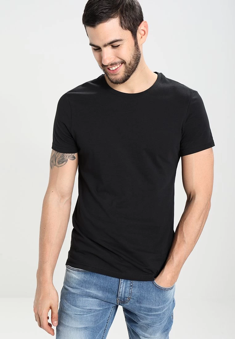 Pier One 2 PackT-Shirt BasicBlack Uomo T-shirt E Polo PI982AA00-Q12 4 Pier One 2 PackT-Shirt BasicBlack Uomo T-shirt E Polo PI982AA00-Q12 - immagine 2