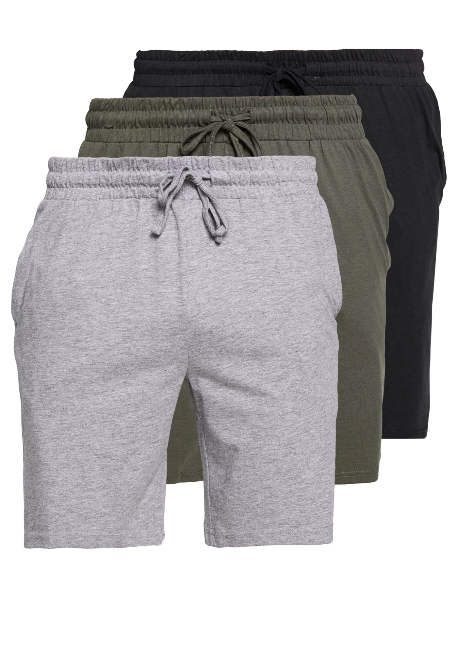 Pier One 3 PackPantaloni Del PigiamaBlack/Mottled Grey Uomo Per La Notte PI982L00F-Q11 3 Pier One 3 PackPantaloni Del PigiamaBlack/Mottled Grey Uomo Per La Notte PI982L00F-Q11