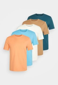 Pier One Unisex 5 PackT-Shirt BasicOff-White/Tan/Orange Uomo T-shirt E Polo PI921001I-A12 -Pier One dc4773aca5d7482f93de53f2692e5c29