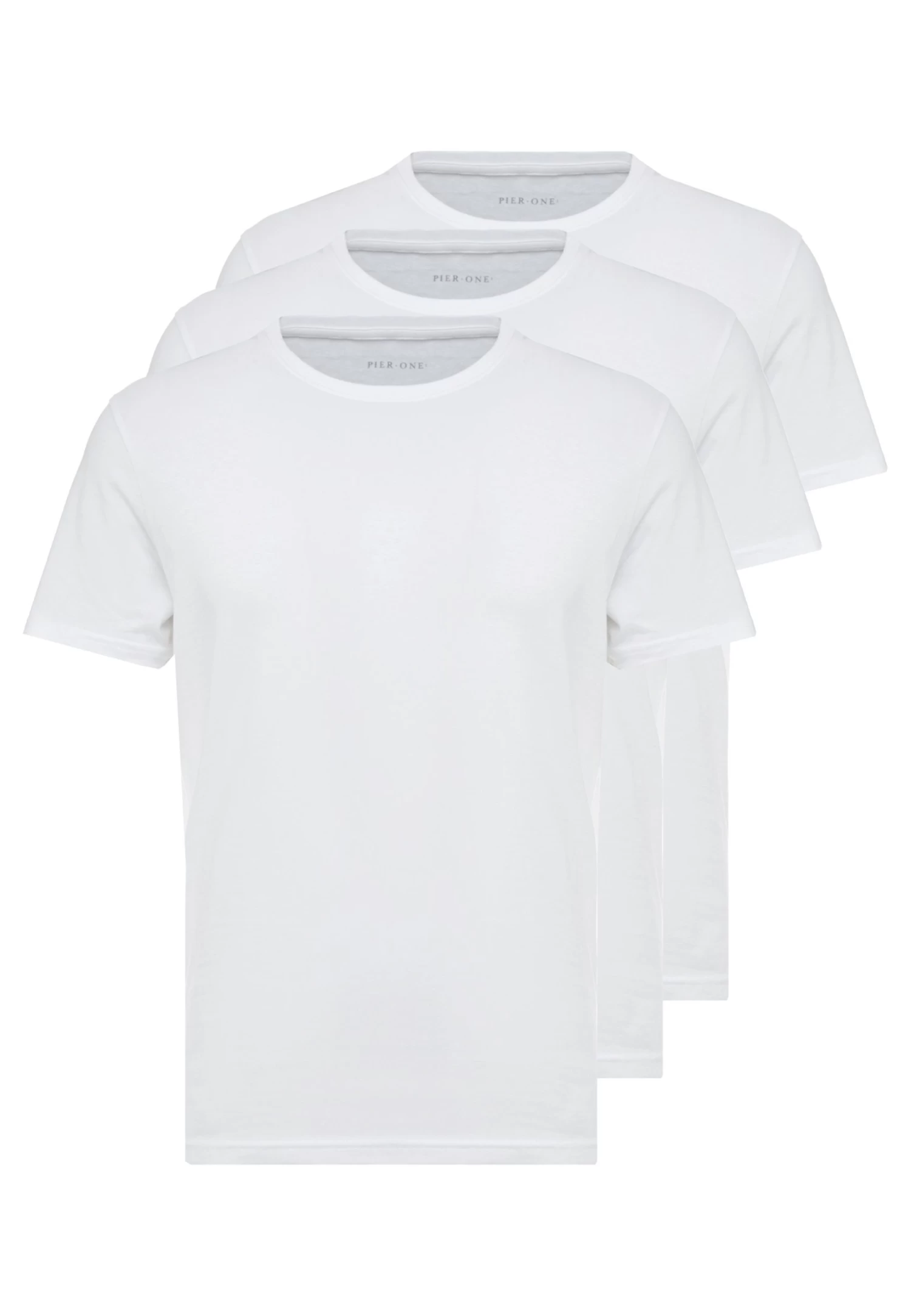 Pier One 3 PackT-Shirt BasicWhite Uomo T-shirt E Polo PI922O0GQ-A11 3 Pier One 3 PackT-Shirt BasicWhite Uomo T-shirt E Polo PI922O0GQ-A11