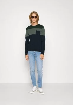 Pier One Maglione - Green/Blue -Pier One e728fbdab1b748f1bcd75073f23b646e