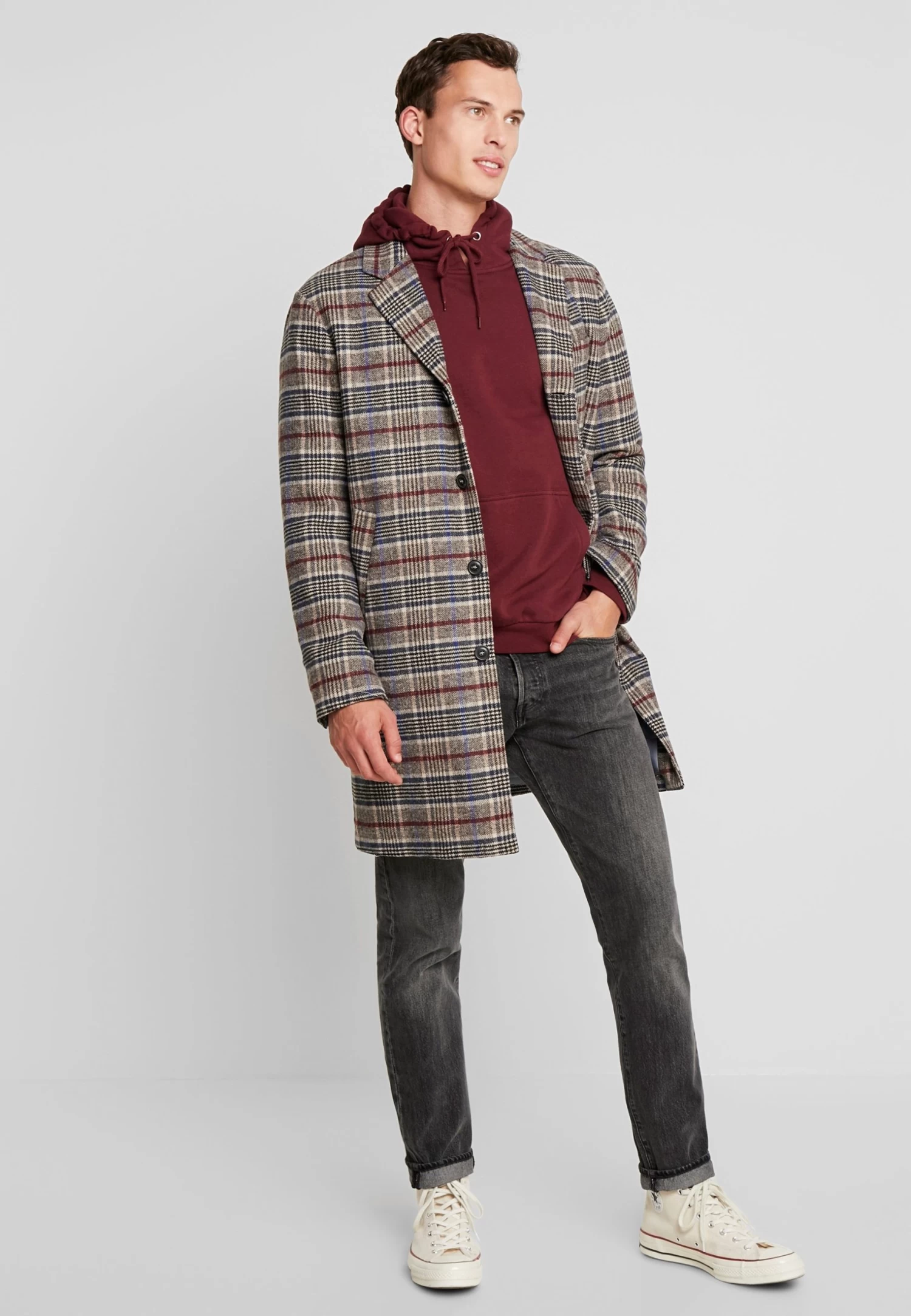 Pier One Felpa Con CappuccioBordeaux Uomo Maglieria E Felpe PI922S038-G11 4 Pier One Felpa Con CappuccioBordeaux Uomo Maglieria E Felpe PI922S038-G11 - immagine 2