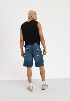 Pier One Shorts Di JeansDark Blue Denim Uomo Jeans PI922F05E-K11 -Pier One ea0c7cbaa82d4d81bf94d69175abe161
