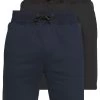 Pier One 2 Pack - Shorts - Dark Blue/Black 2 Pier One 2 Pack - Shorts - Dark Blue/Black -Pier One eee667fe5816453a9c270d93494b5613