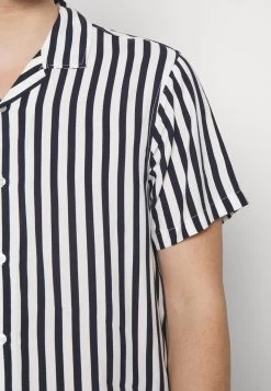 Pier One Camicia - Dark Blue/White -Pier One f04216a06fc842d38c3fc0f259374953