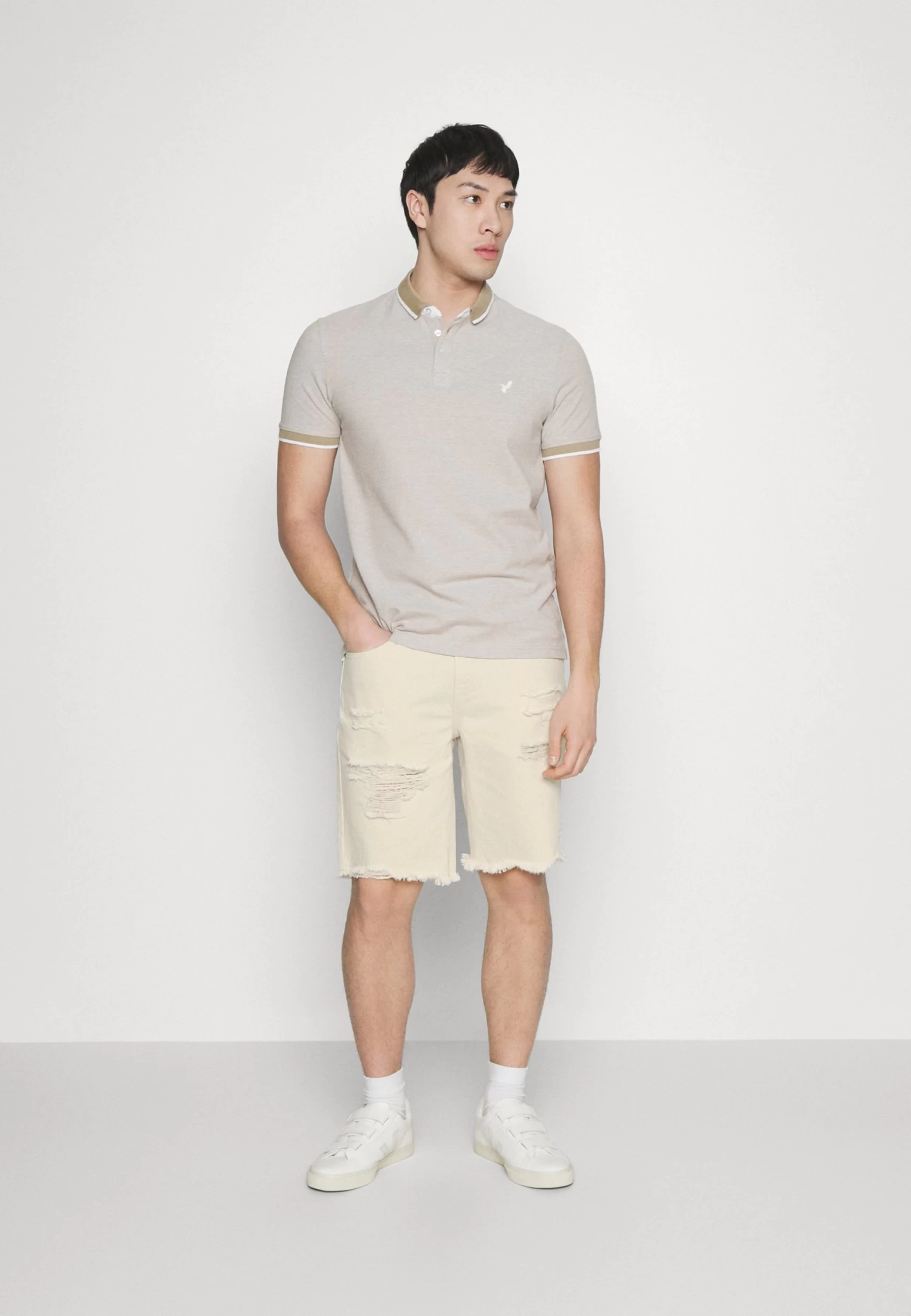 Pier One Shorts Di Jeans Beige Uomo Bermuda PI922F05A-B11 4 Pier One Shorts Di Jeans Beige Uomo Bermuda PI922F05A-B11 - immagine 2