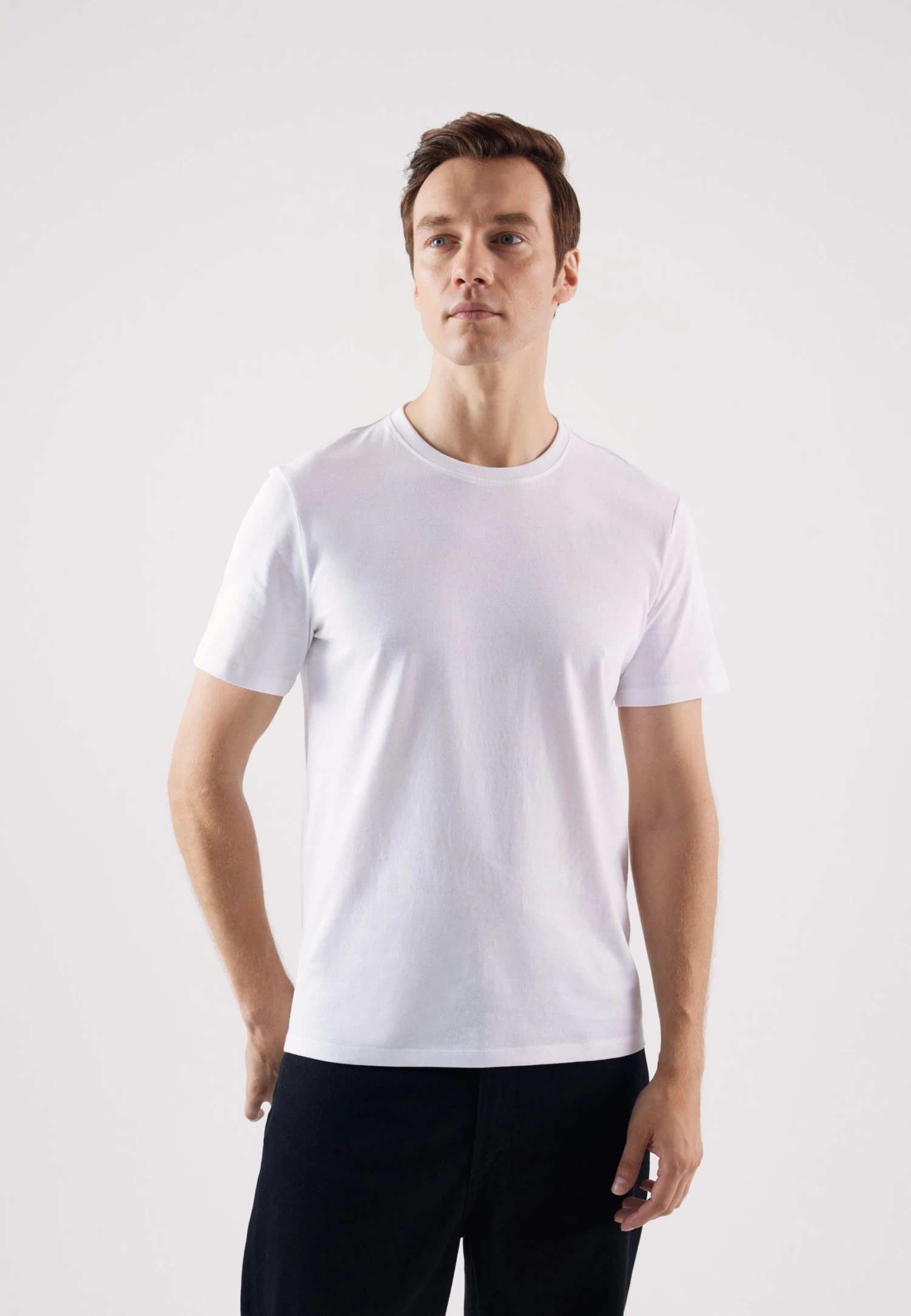 Pier One T-Shirt BasicWhite Uomo T-shirt E Polo PI922O0YL-A11 3 Pier One T-Shirt BasicWhite Uomo T-shirt E Polo PI922O0YL-A11